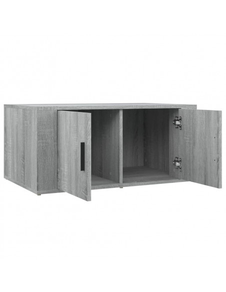 Tavolino da Salotto Grigio Sonoma 80x50x36 cm Legno Multistrato