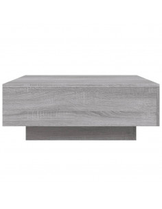 Tavolino da Salotto Grigio Sonoma 80x80x31 cm Legno Multistrato