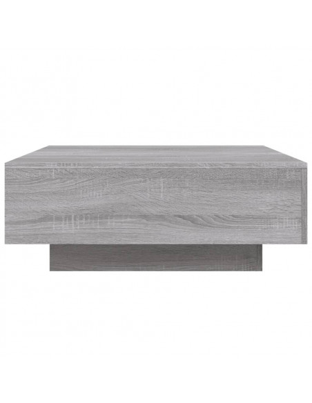 Tavolino da Salotto Grigio Sonoma 80x80x31 cm Legno Multistrato
