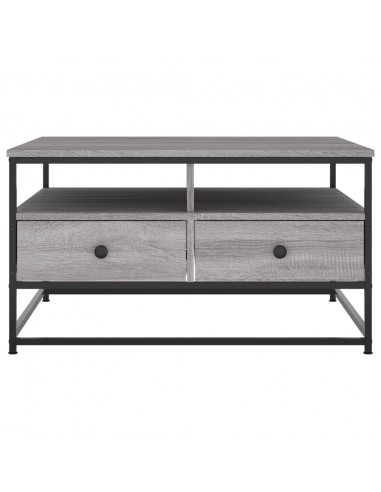 Tavolino da Salotto Grigio Sonoma 80x80x45 cm Legno Multistrato