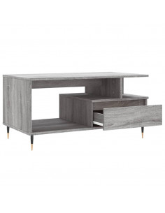 Tavolino da Salotto Grigio Sonoma 90x49x45 cm Legno Multistrato