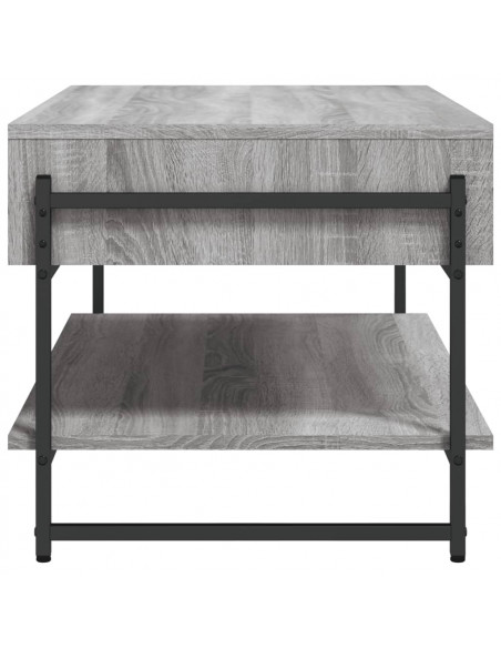 Tavolino da Salotto Grigio Sonoma 90x50x45 cm Legno Multistrato