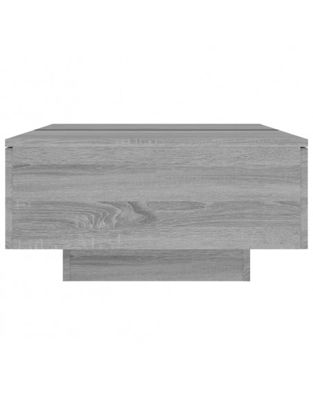 Tavolino da Salotto Grigio Sonoma 90x60x31 cm Legno Multistrato