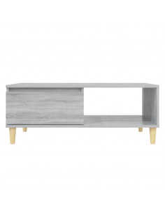 Tavolino da Salotto Grigio Sonoma 90x60x35 cm in Truciolato