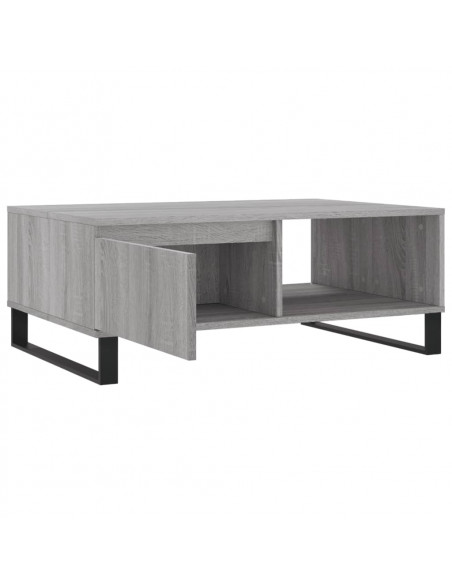 Tavolino da Salotto Grigio Sonoma 90x60x35 cm Legno Multistrato