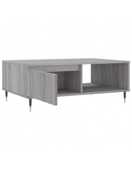 Tavolino da Salotto Grigio Sonoma 90x60x35 cm Legno Multistrato