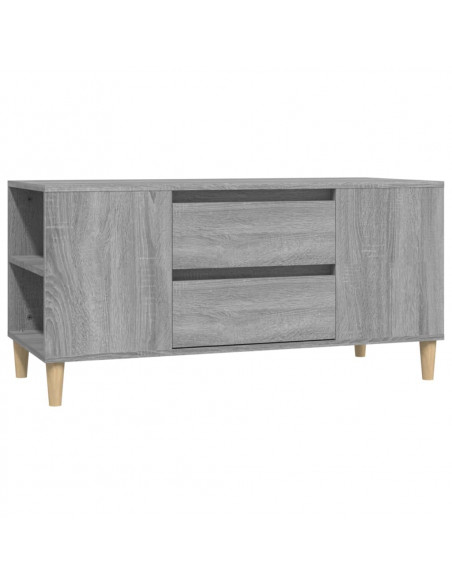 Mobile Porta TV Grigio Sonoma 102x44,5x50 cm Legno Multistrato