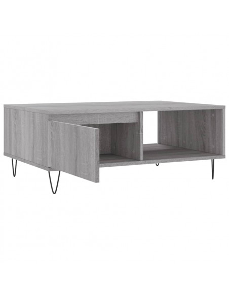 Tavolino da Salotto Grigio Sonoma 90x60x35 cm Legno Multistrato