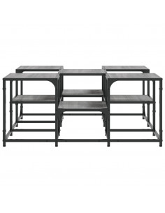 Tavolino da Salotto Grigio Sonoma 91x91x40 cm Legno Multistrato