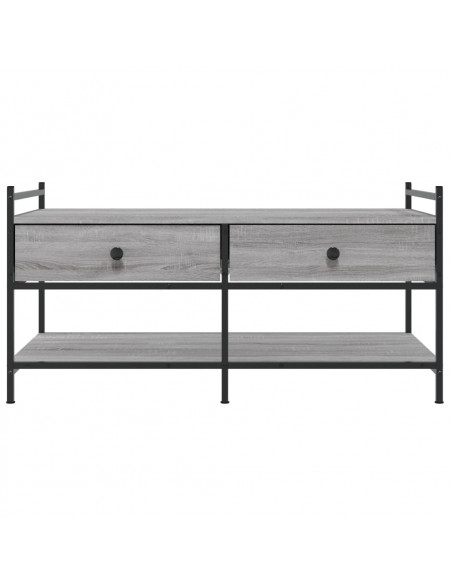 Tavolino da Salotto Grigio Sonoma 99x50x50 cm Legno Multistrato
