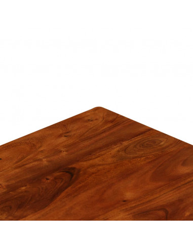 Tavolino da Salotto in Legno Acacia Finitura Ambra 110x55x35 cm