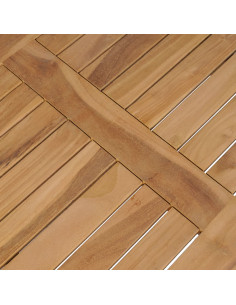 Tavolino da Salotto in Legno di Teak 90x50x45 cm