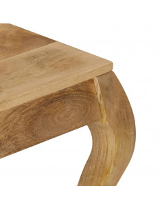 Tavolino da Salotto in Legno Massello di Mango 45x45x40cm