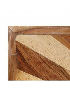 Tavolino da Salotto in Legno Massello di Mango 90x55x36 cm