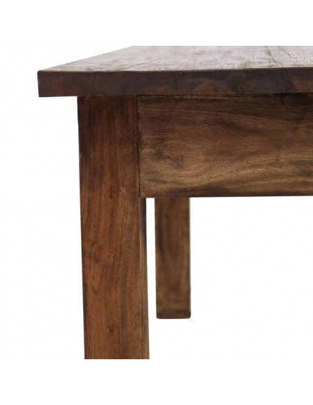 Tavolino da Salotto in Legno Massello di Recupero 98x73x45 cm