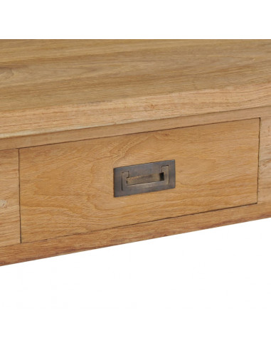 Tavolino da Salotto in Legno Massello di Teak 100x60x35 cm