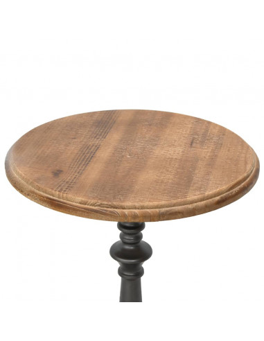 Tavolino da Salotto in Massello di Abete 40x64cm Marrone