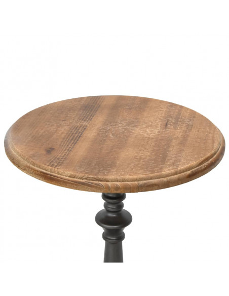 Tavolino da Salotto in Massello di Abete 40x64cm Marrone