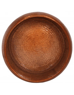 Tavolino da Salotto in Ottone Ø55x28 cm in Alluminio