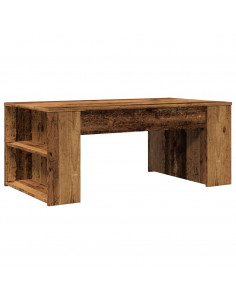 Tavolino da Salotto Legno Antico 102x55x42 cm Legno Multistrato