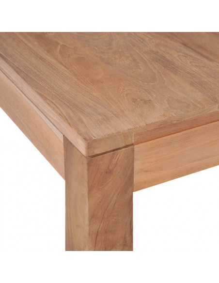 Tavolino da Salotto Legno Massello di Teak Naturale 60x60x40 cm