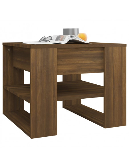 Tavolino da Salotto Marrone 55,5x55x45 cm Legno Multistrato