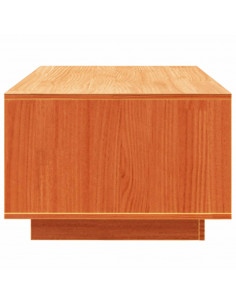 Tavolino da Salotto Marrone Cera 110x50x33,5cm Massello di Pino