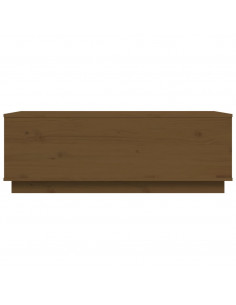 Tavolino da Salotto Miele 100x50x35 cm Legno Massello di Pino