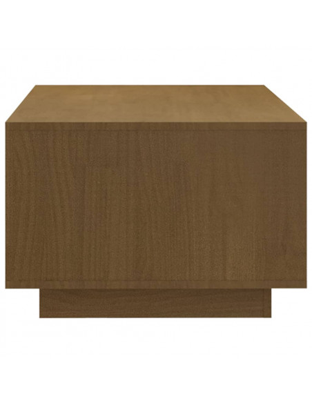 Tavolino da Salotto Miele 110x50x33,5 cm Legno Massello di Pino