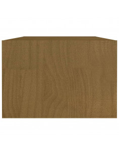 Tavolino da Salotto Miele 110x50x34 cm Legno Massello di Pino