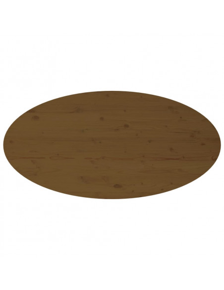 Tavolino da Salotto Miele 110x55x45 cm Legno Massello di Pino
