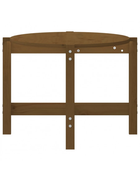 Tavolino da Salotto Miele 118x63x45cm in Legno Massello di Pino
