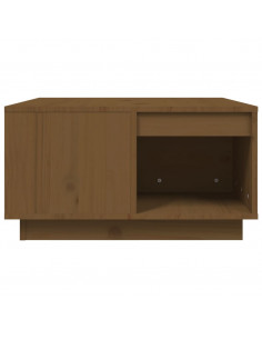 Tavolino da Salotto Miele 60x61x32,5 cm Legno Massello di Pino
