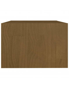 Tavolino da Salotto Miele 75x50x33,5 cm Legno Massello di Pino