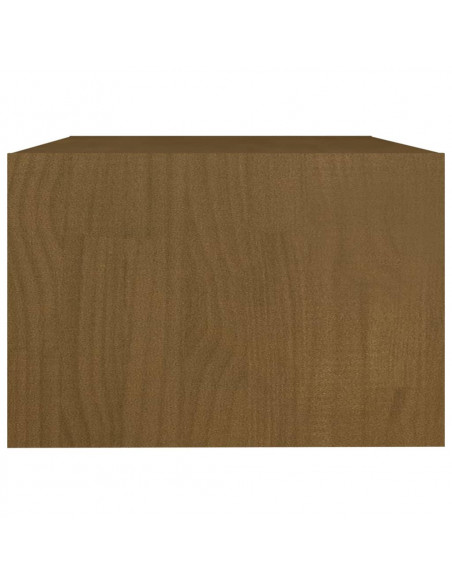 Tavolino da Salotto Miele 75x50x33,5 cm Legno Massello di Pino