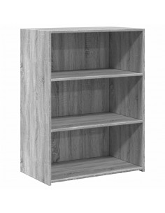 Credenza Grigio Sonoma 70x41x93 cm in Legno Multistrato 2