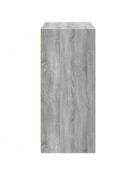 Credenza Grigio Sonoma 70x41x93 cm in Legno Multistrato