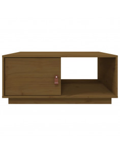 Tavolino da Salotto Miele 80x50x35,5 cm Legno Massello di Pino
