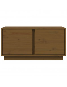 Tavolino da Salotto Miele 80x50x40 cm Legno Massello di Pino