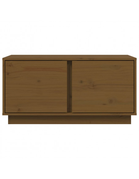 Tavolino da Salotto Miele 80x50x40 cm Legno Massello di Pino