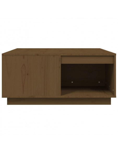 Tavolino da Salotto Miele 80x81x36,5 cm Legno Massello di Pino
