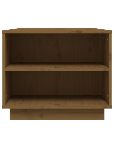 Tavolino da Salotto Miele 90x49x40,5 cm Legno Massello di Pino