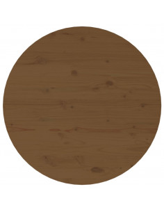 Tavolino da Salotto Miele Ø 55x45 cm in Legno Massello di Pino