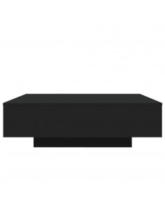 Tavolino da Salotto Nero 100x100x31 cm in Legno Multistrato