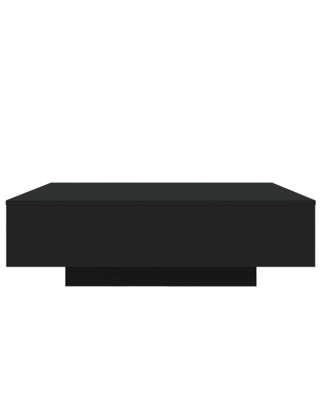 Tavolino da Salotto Nero 100x100x31 cm in Legno Multistrato