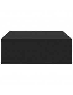 Tavolino da Salotto Nero 100x100x35 cm in Truciolato