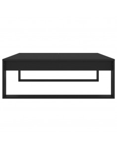 Tavolino da Salotto Nero 100x100x35 cm Truciolato