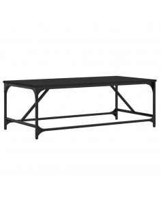 Tavolino da Salotto Nero 100x50x35cm Legno Multistrato