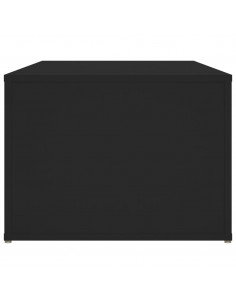 Tavolino da Salotto Nero 100x50x36 cm in Legno Multistrato