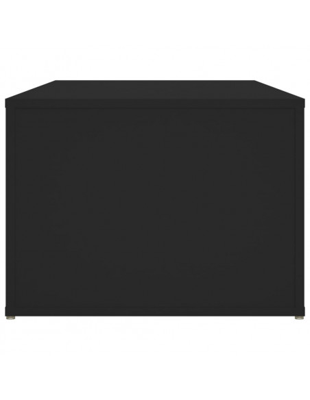 Tavolino da Salotto Nero 100x50x36 cm in Legno Multistrato